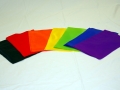 8 Solid Color Rice Silks - new condition