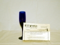 Cobalt Blue Coin Glass
